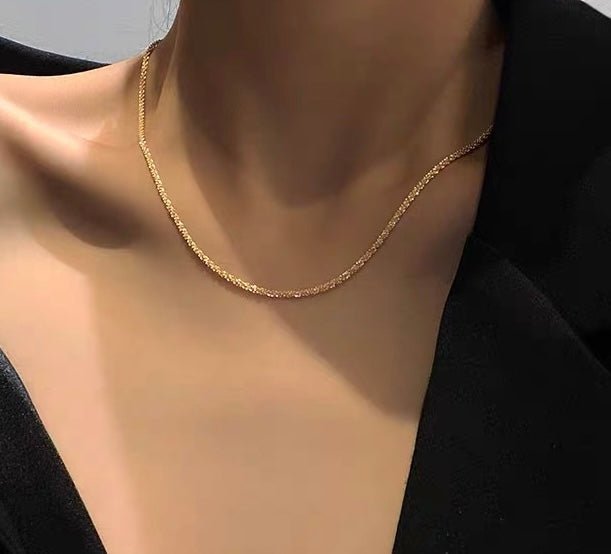 Shimmering in the Nightsky Necklace - SandyKandy