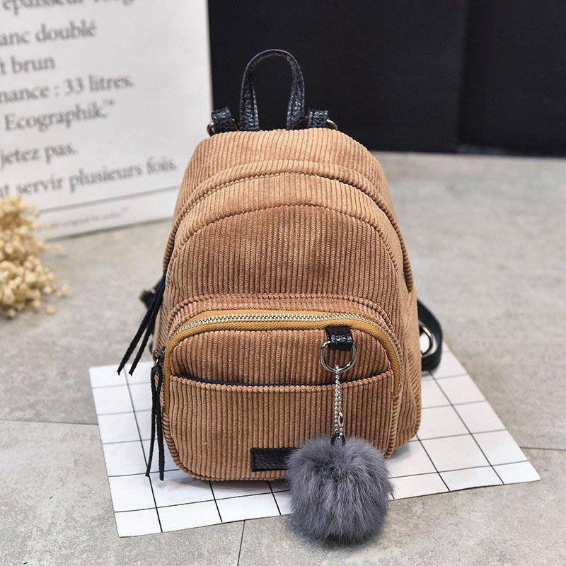 Fancy Purse Corduroy Backpack | SandyKandy Limited Co