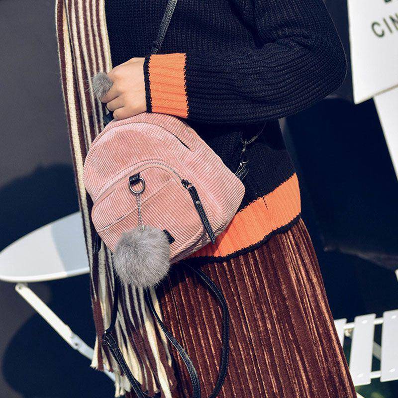 Fancy Purse Corduroy Backpack | SandyKandy Limited Co