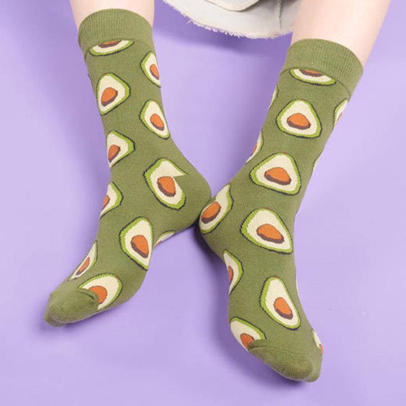 Fashion Food Pattern Middle Tube Socks | SandyKandy Limited Co