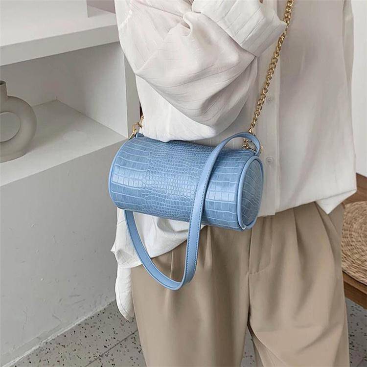 Solid Color Cylindrical Crossbody Bag | SandyKandy Limited Co
