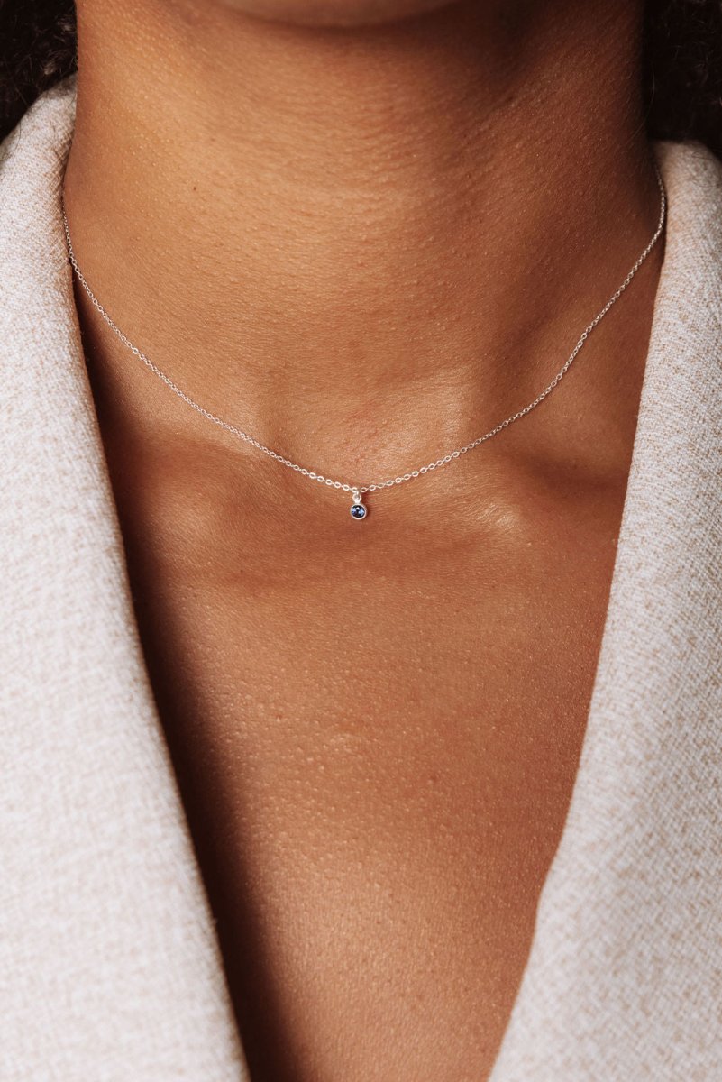 Birthstone Charm Necklace - SandyKandy