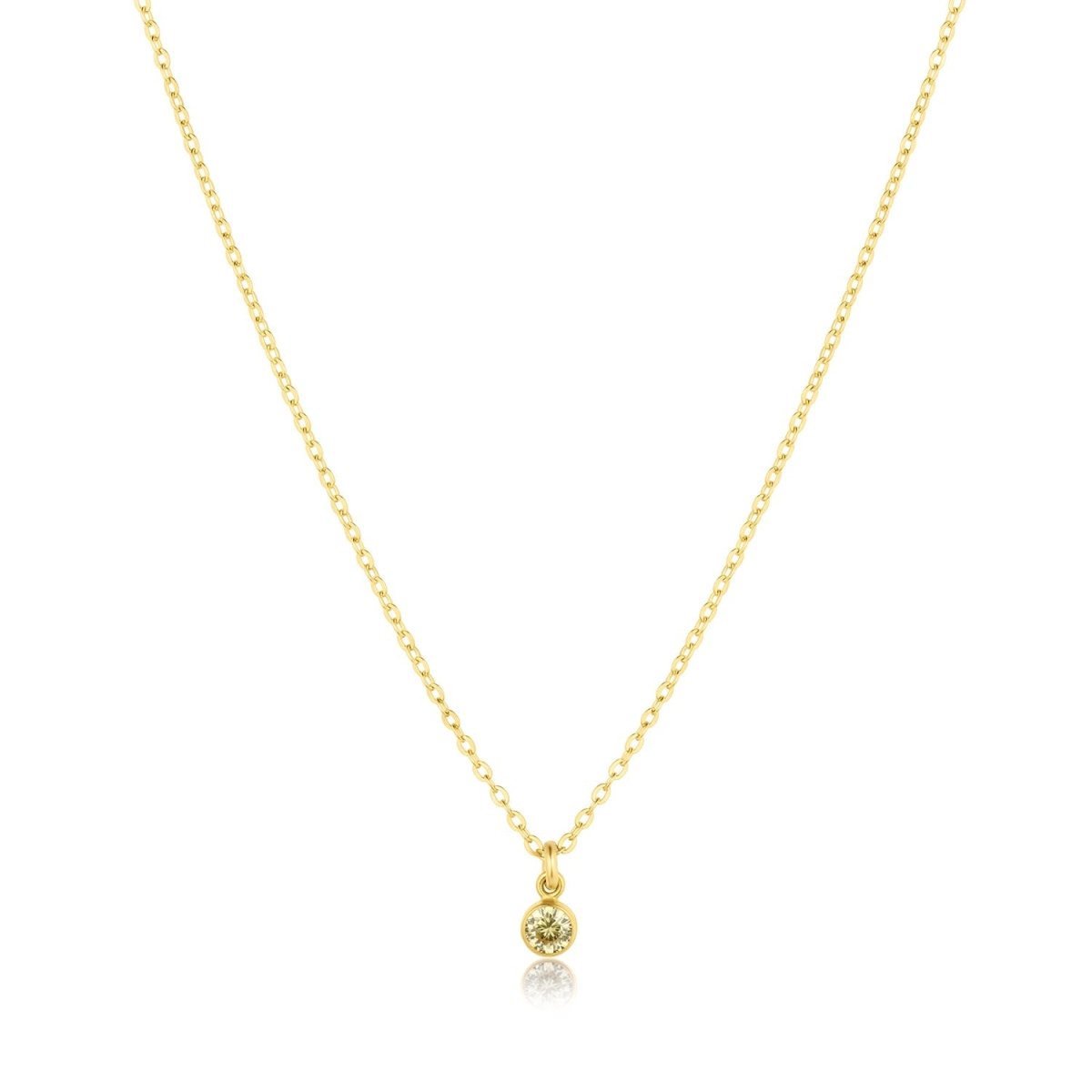 Birthstone Charm Necklace - SandyKandy