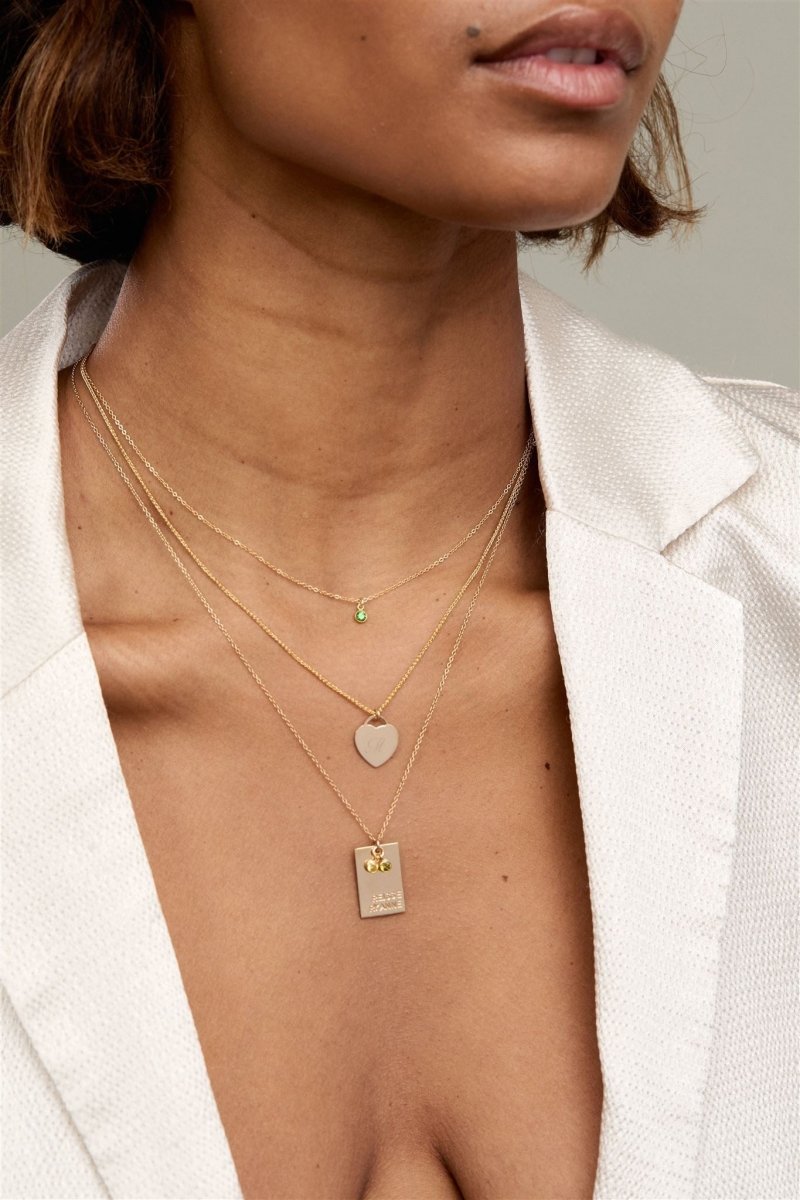 Birthstone Charm Necklace - SandyKandy