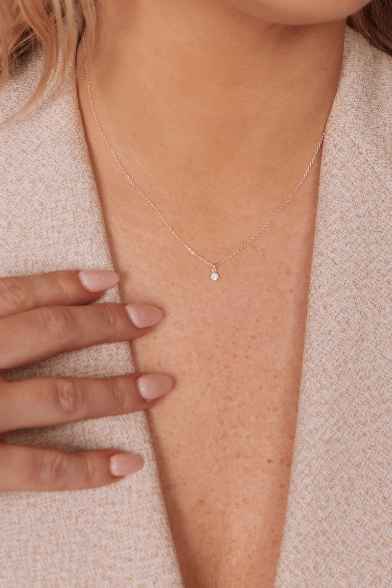 Birthstone Charm Necklace - SandyKandy