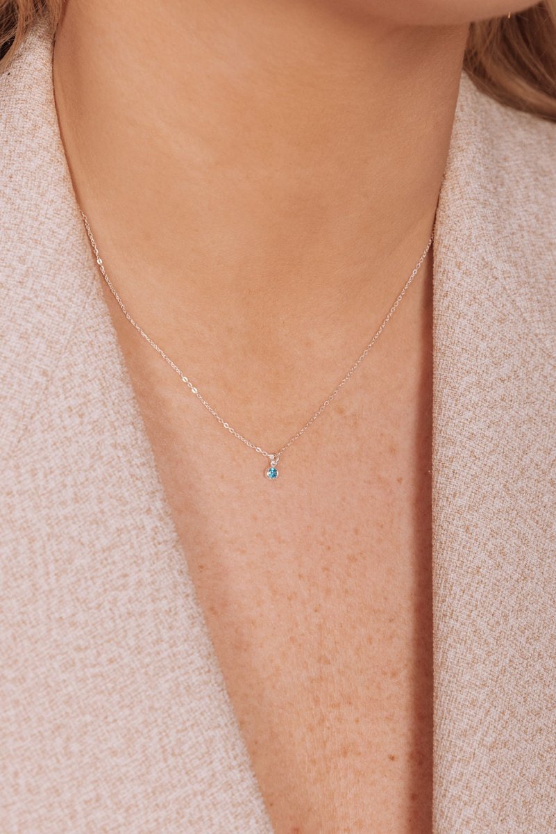 Birthstone Charm Necklace - SandyKandy