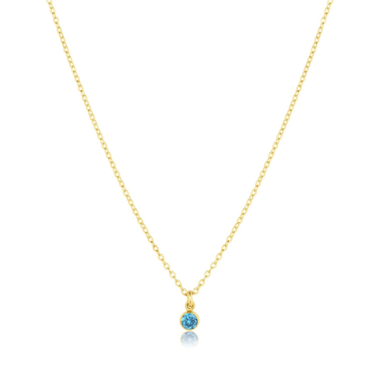 Birthstone Charm Necklace - SandyKandy