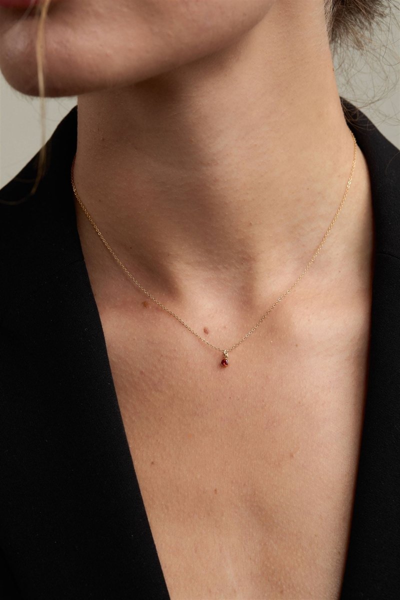 Birthstone Charm Necklace - SandyKandy