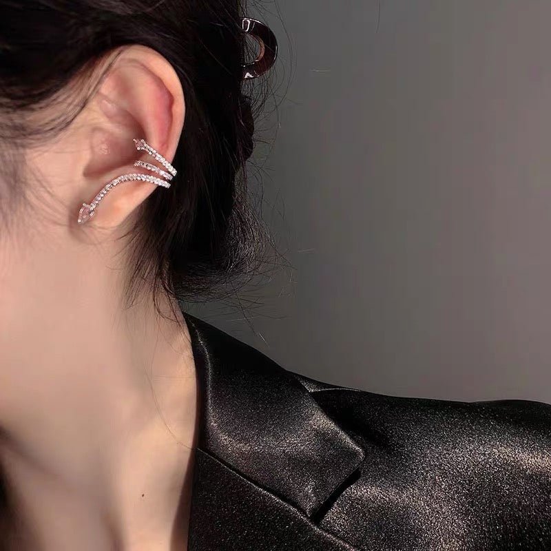 Crystal Serpent Ear Cuffs - SandyKandy