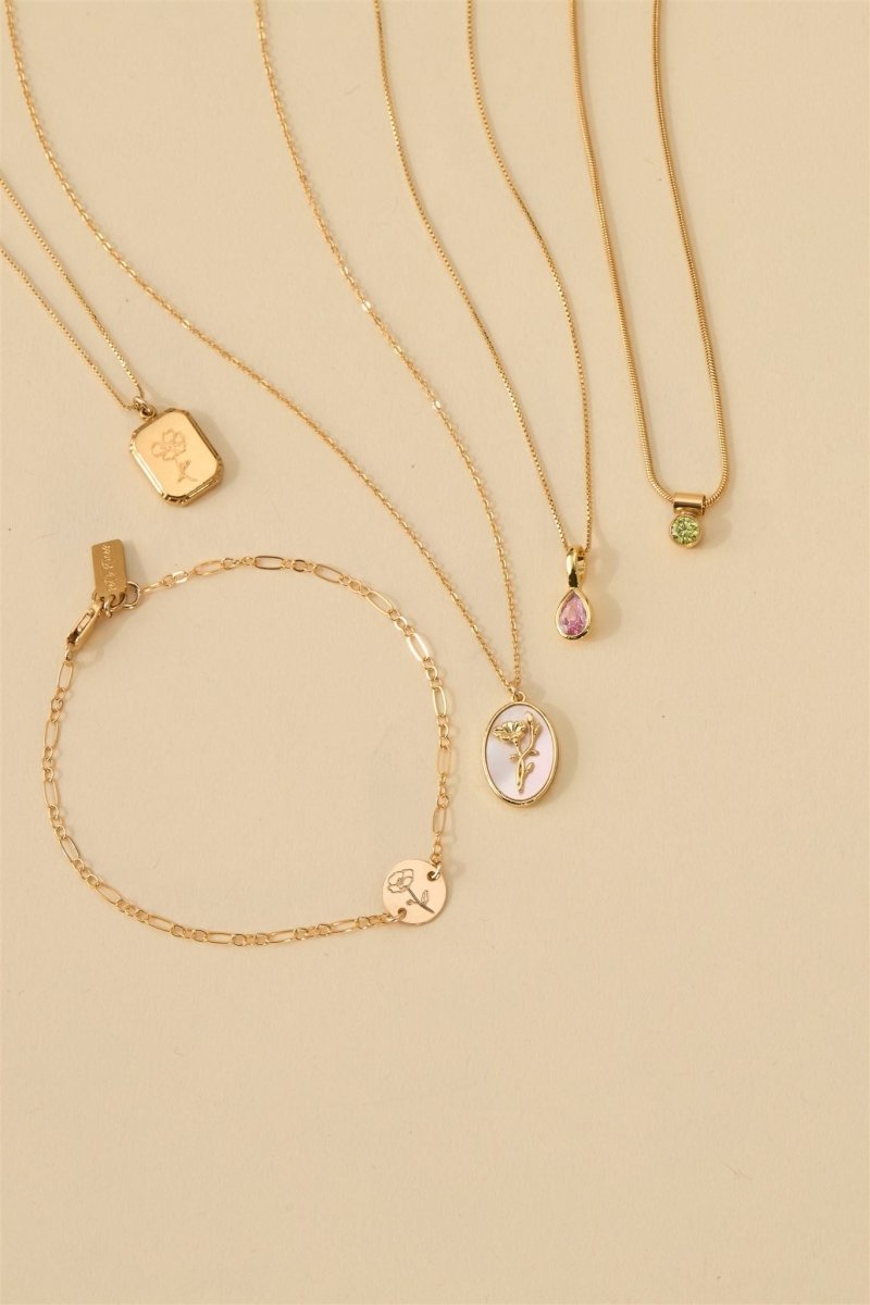 Ellie Birthstone Necklace - SandyKandy