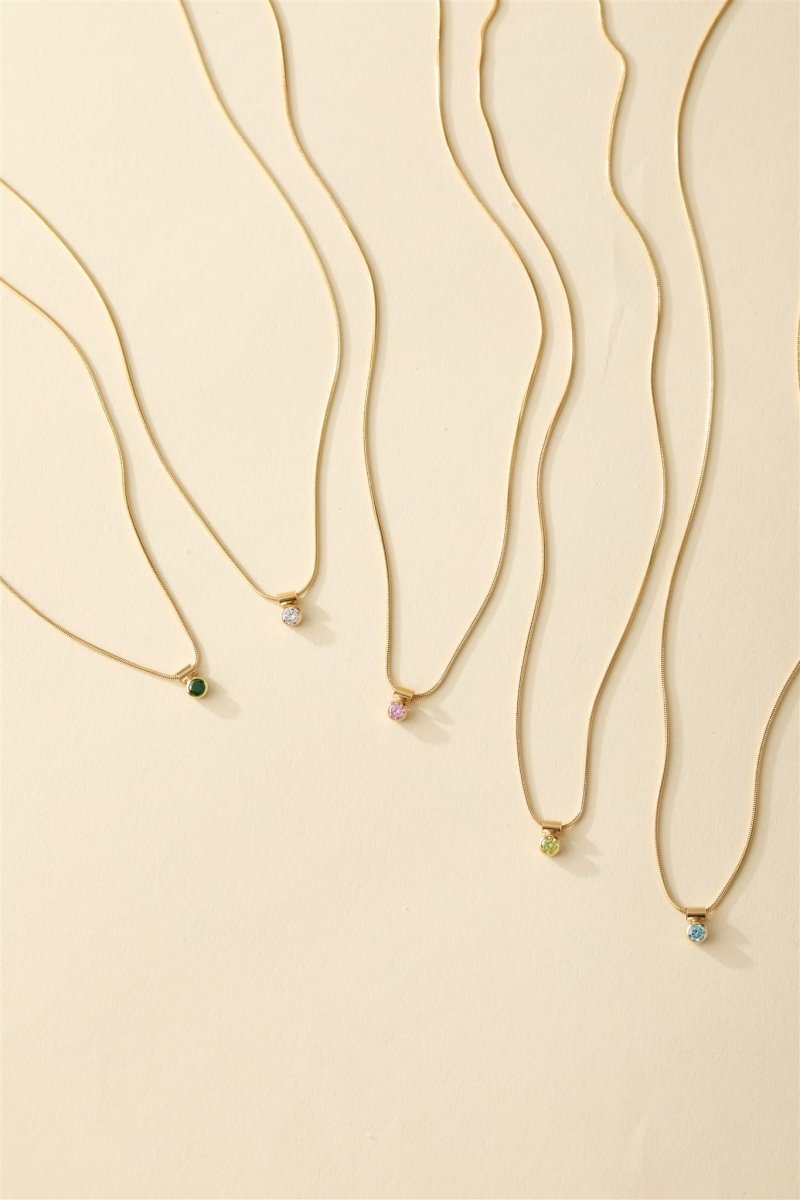 Ellie Birthstone Necklace - SandyKandy