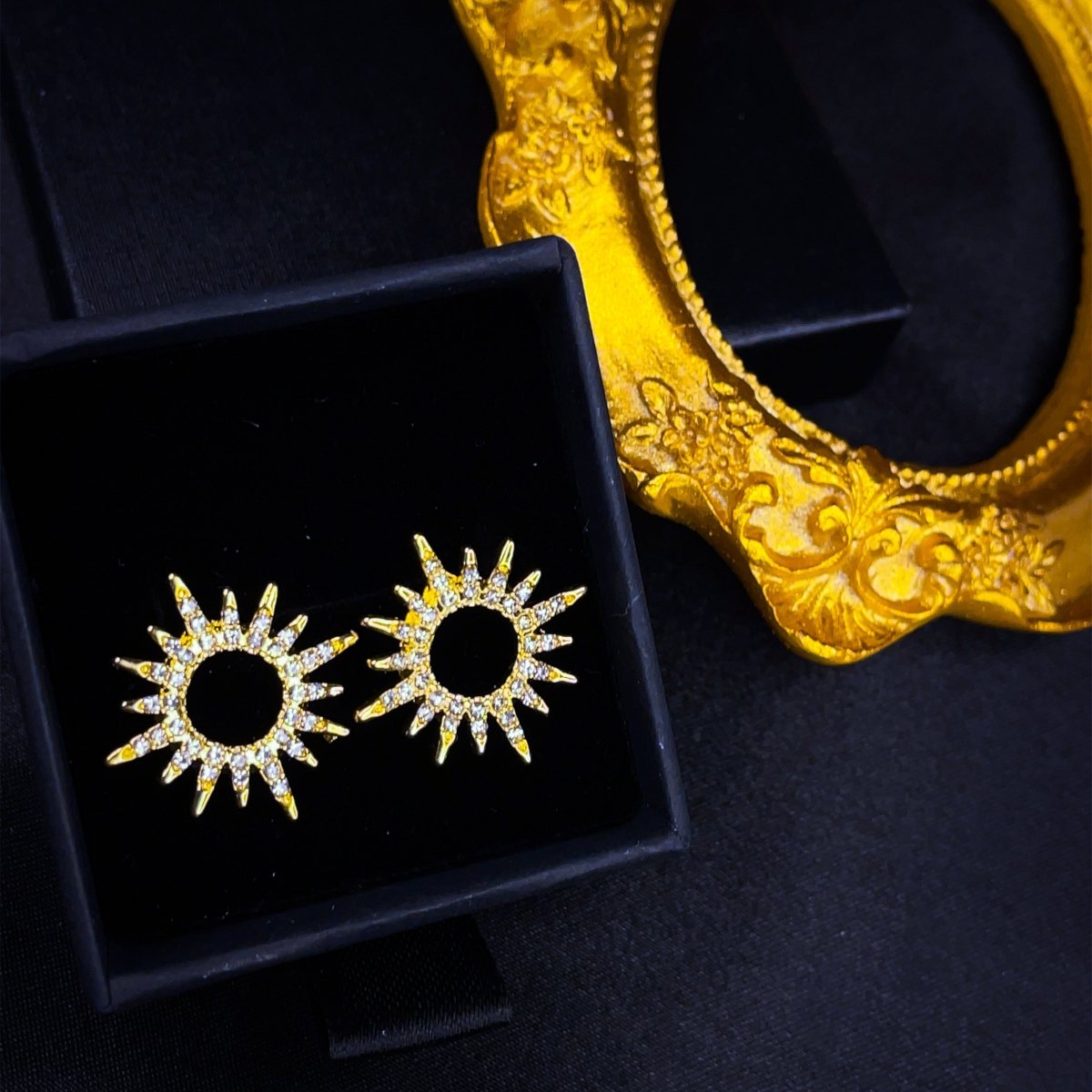 Gold Sun Studs - SandyKandy