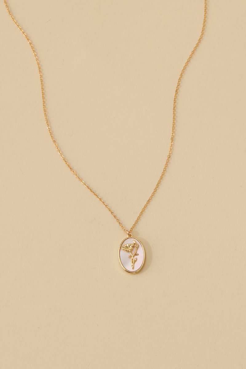 Katrina Birth Flower Necklace - SandyKandy