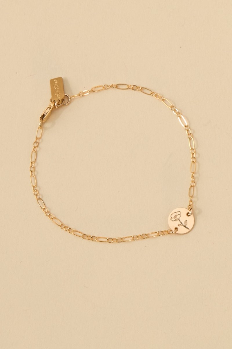 Lily Birth Flower Bracelet - SandyKandy