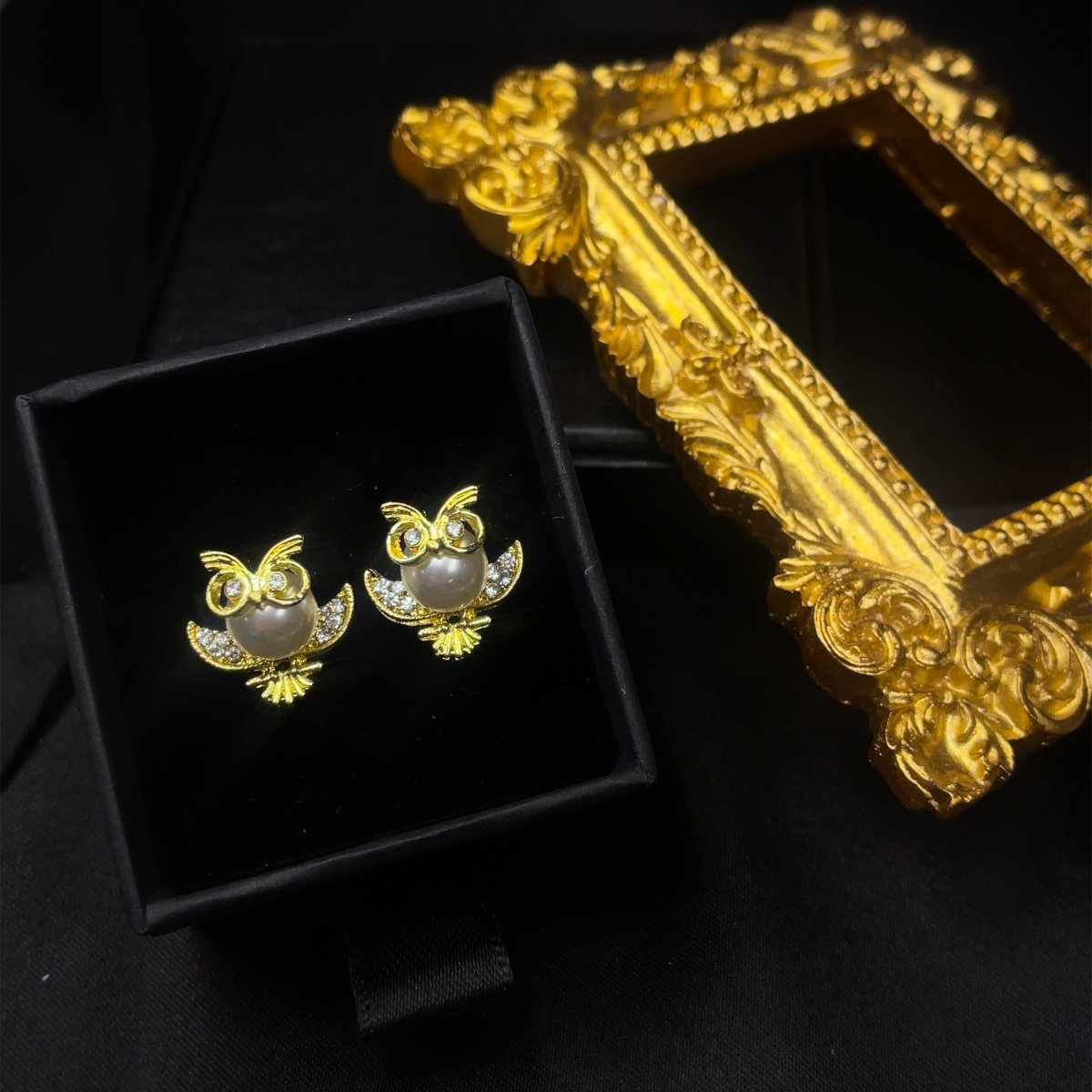 Pearl Owl Studs - SandyKandy