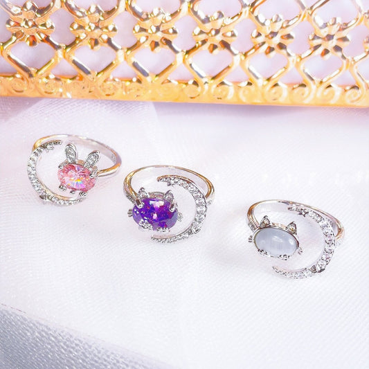 Sailor Moon Inspired - Moonlight friendship rings - SandyKandy