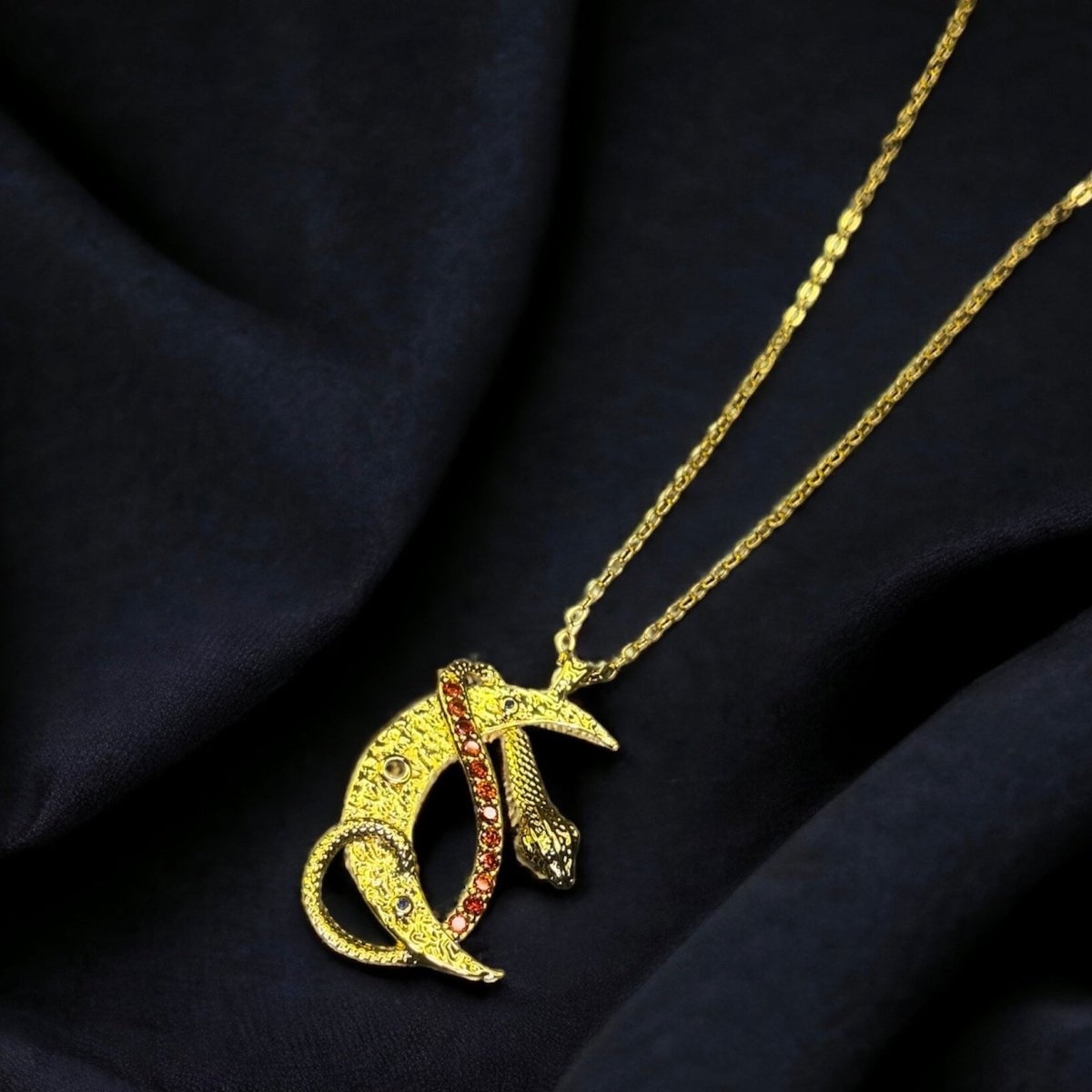 Scarabia - Serpent Moon Necklace - SandyKandy