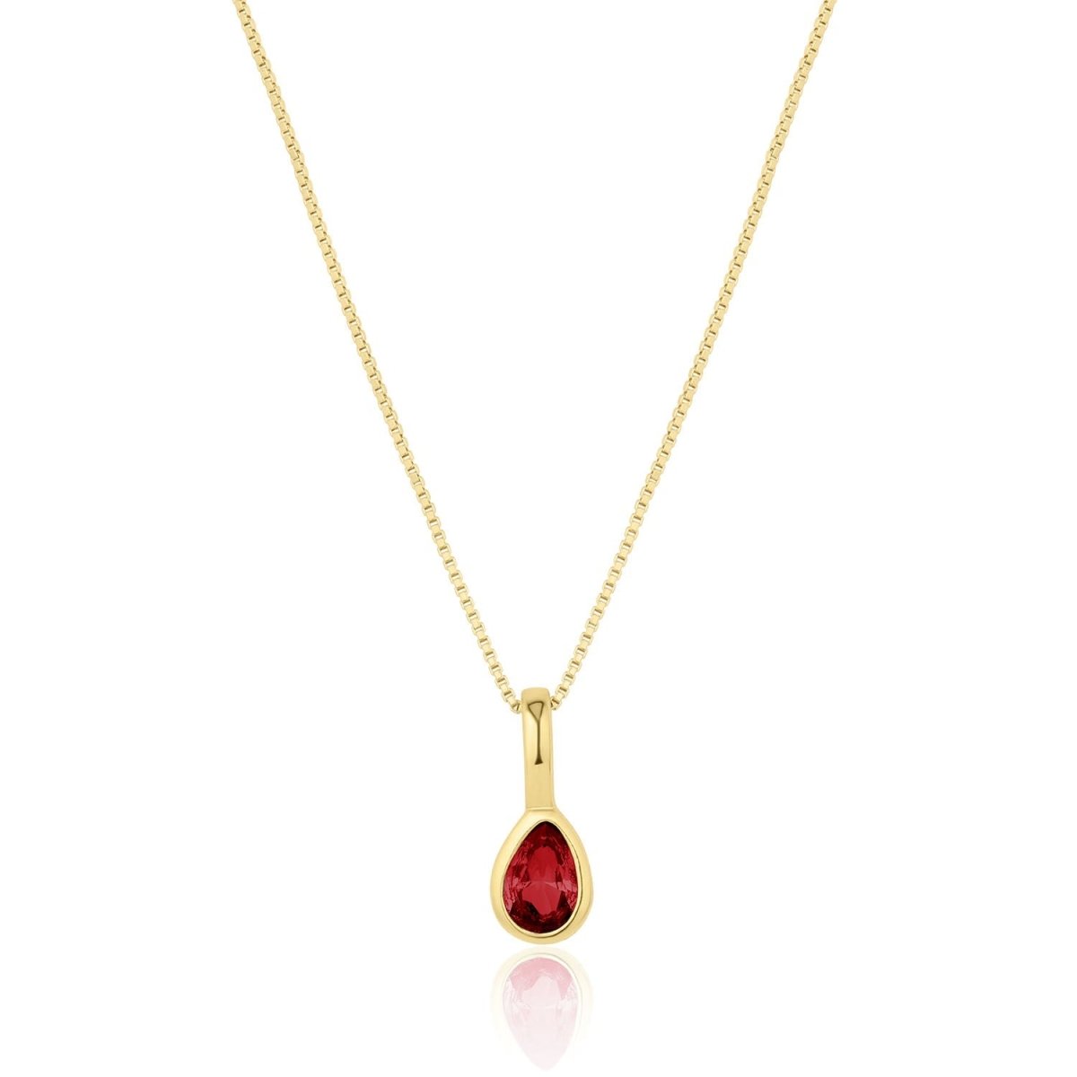 Teardrop Birthstone Necklace - SandyKandy
