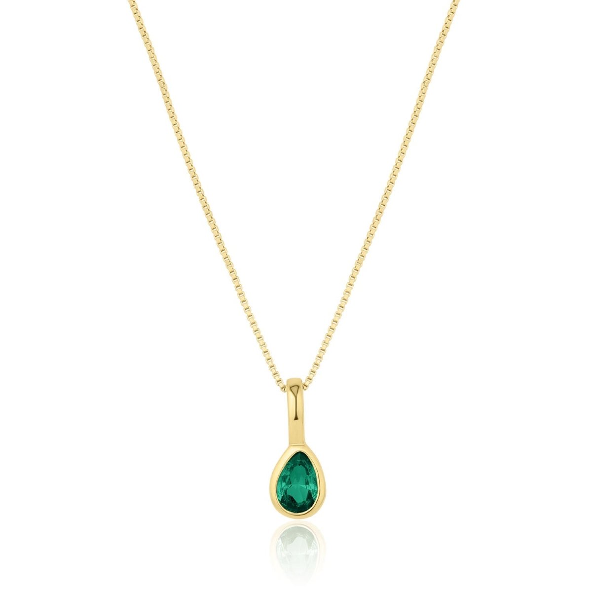 Teardrop Birthstone Necklace - SandyKandy