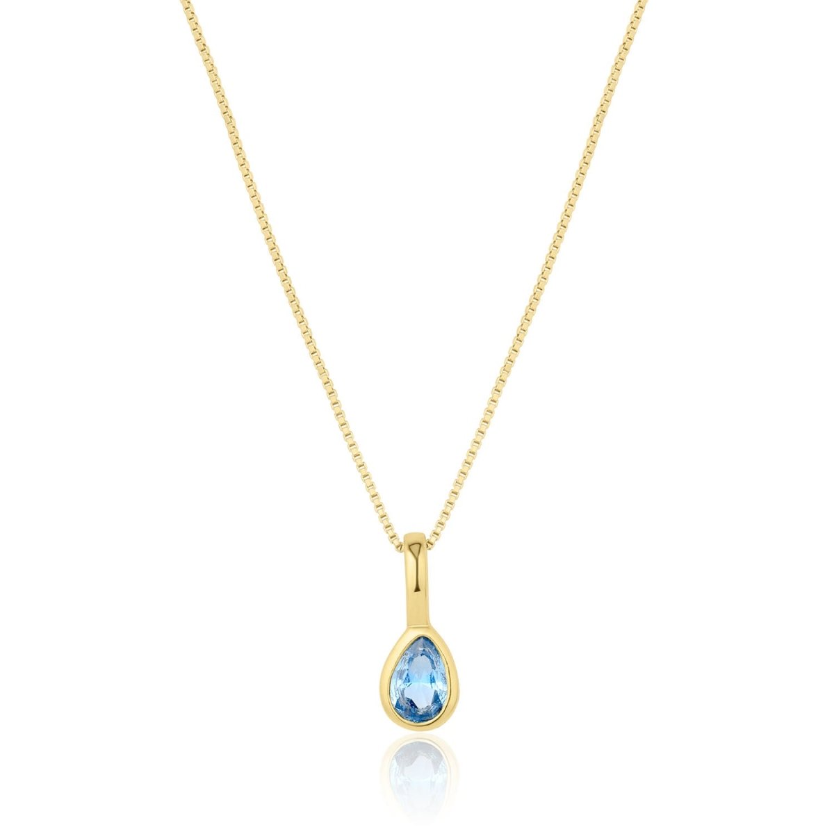 Teardrop Birthstone Necklace - SandyKandy