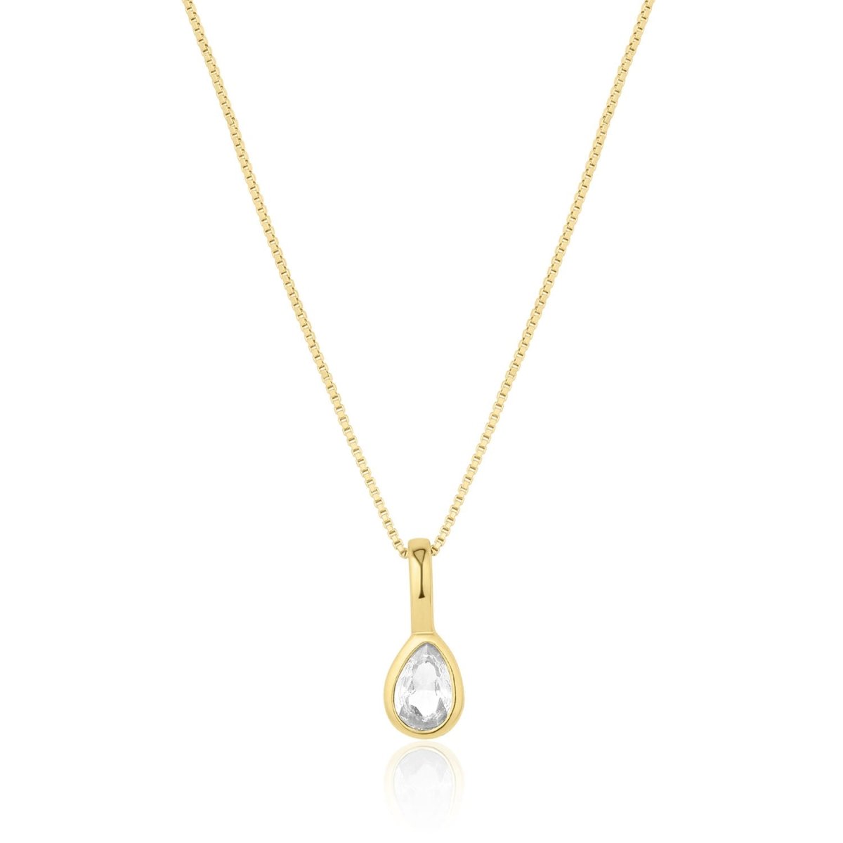 Teardrop Birthstone Necklace - SandyKandy