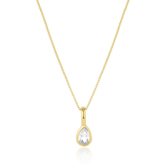 Teardrop Birthstone Necklace - SandyKandy