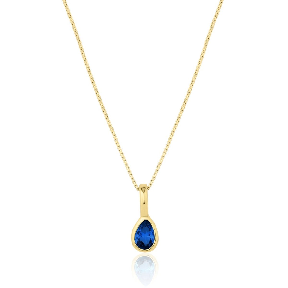 Teardrop Birthstone Necklace - SandyKandy
