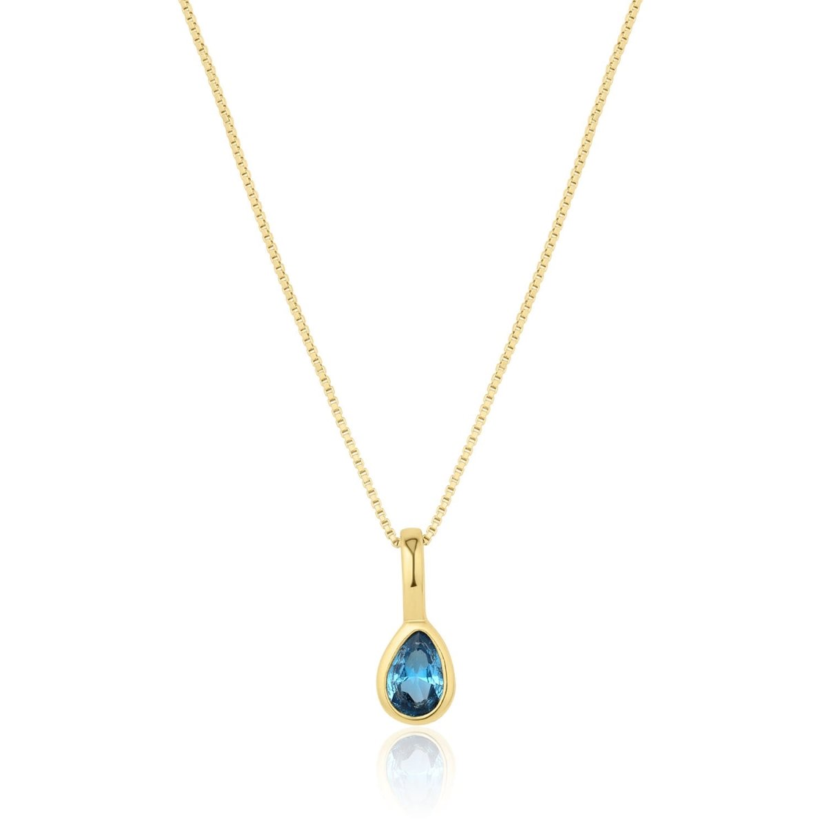 Teardrop Birthstone Necklace - SandyKandy