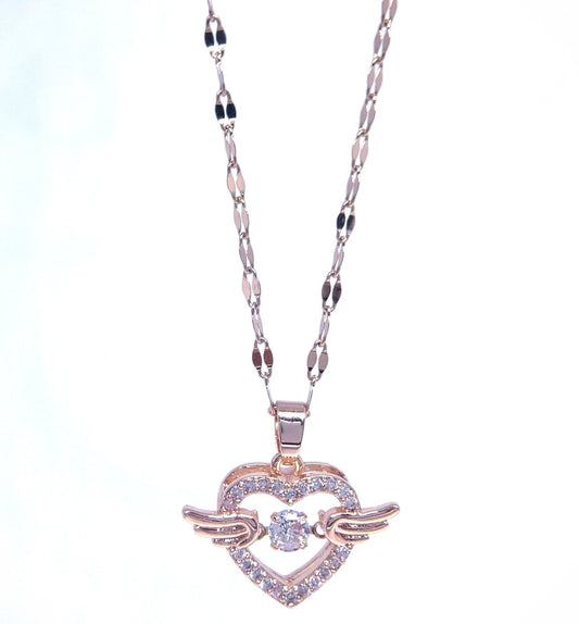*Throbbing* Angel Heart Necklace - SandyKandy