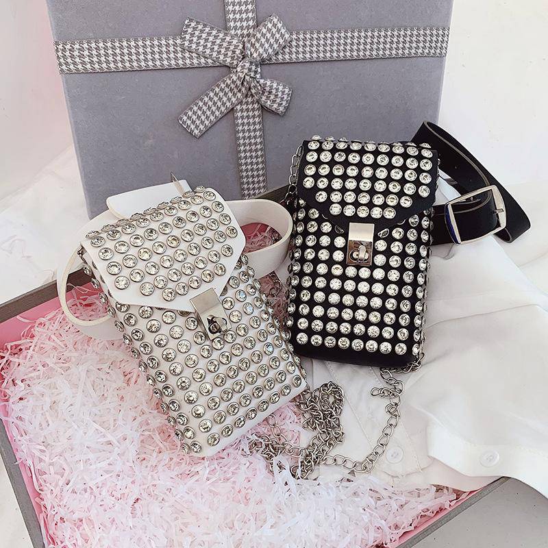 Bling Rhinestone Crossbody Belt Bag | SandyKandy Limited Co