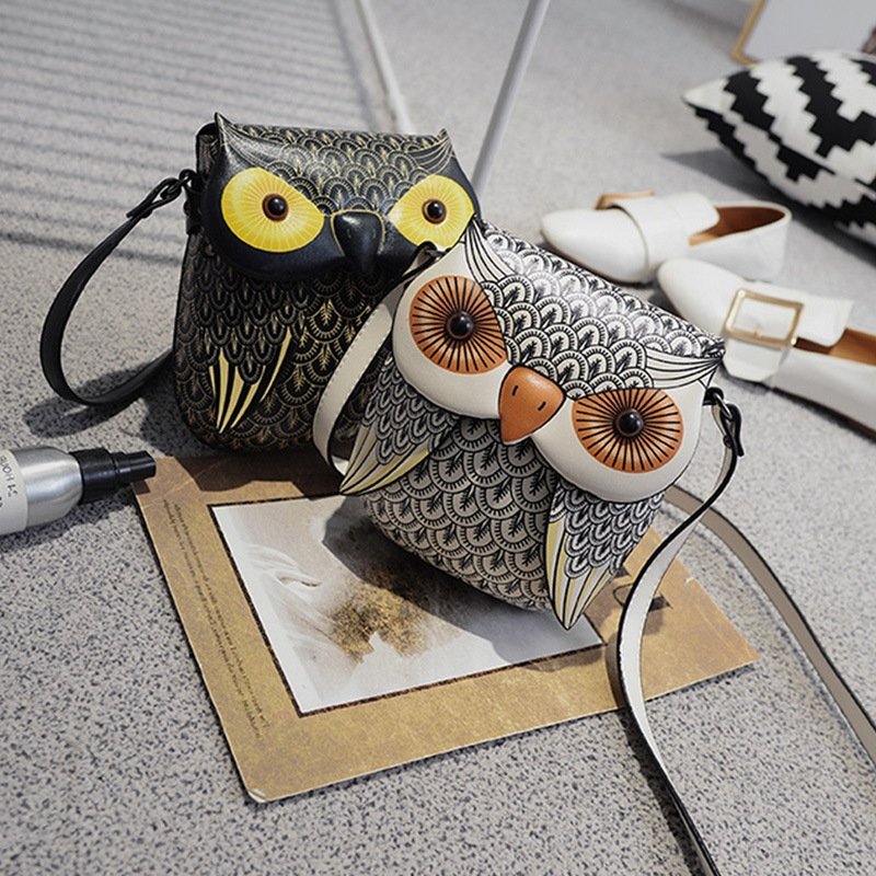 Cartoon Owl Print Mobile Phone Bag Crossbody Bag | SandyKandy Limited Co