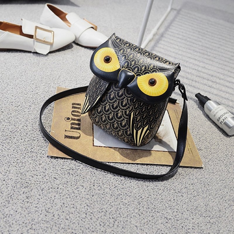 Cartoon Owl Print Mobile Phone Bag Crossbody Bag | SandyKandy Limited Co