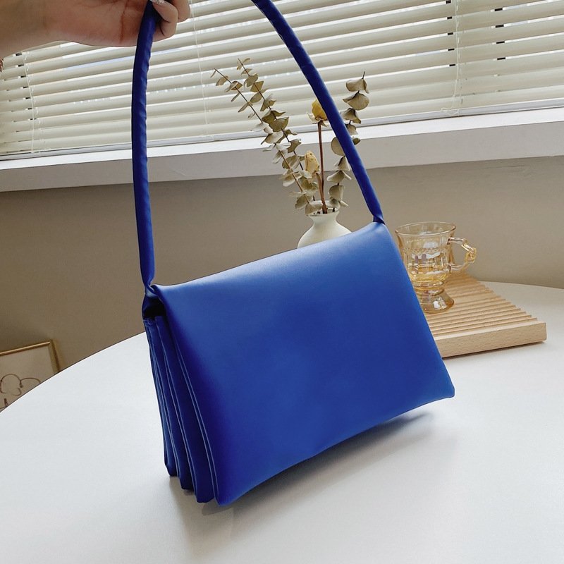 Casual Clamshell Design Solid Color Shoulder Handle Bag | SandyKandy Limited Co
