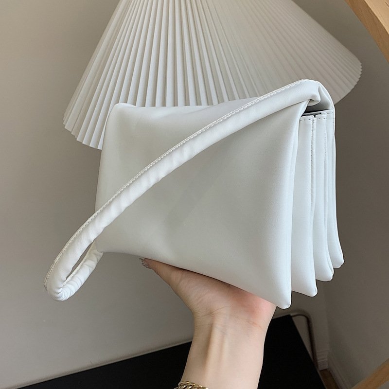Casual Clamshell Design Solid Color Shoulder Handle Bag | SandyKandy Limited Co