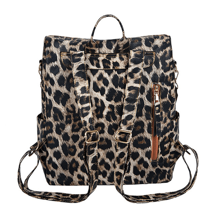 Fashion Leopard Print Multi Large Backpack | SandyKandy Limited Co