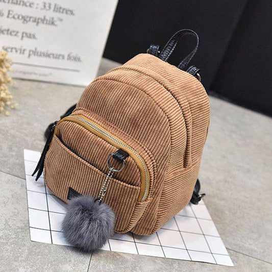 Fancy Purse Corduroy Backpack | SandyKandy Limited Co