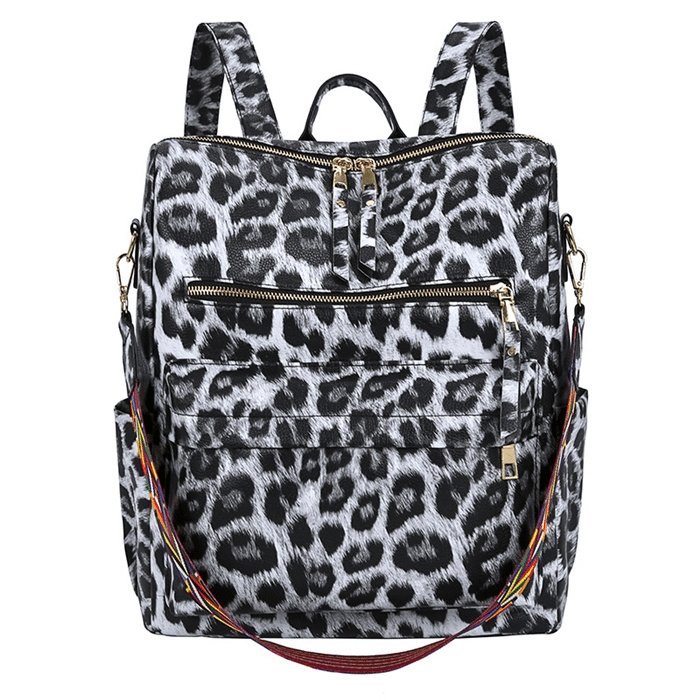 Fashion Leopard Print Multi Large Backpack | SandyKandy Limited Co