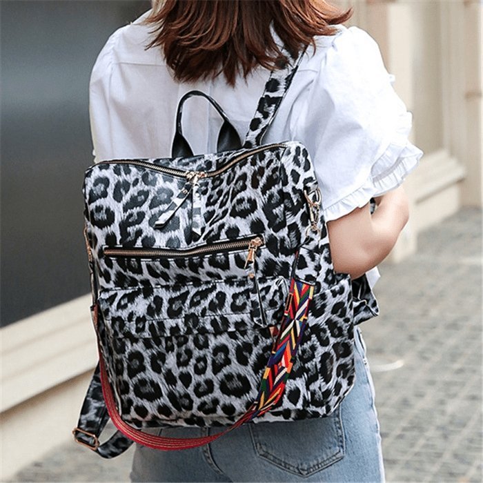 Fashion Leopard Print Multi Large Backpack | SandyKandy Limited Co