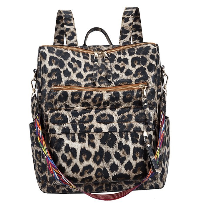 Fashion Leopard Print Multi Large Backpack | SandyKandy Limited Co