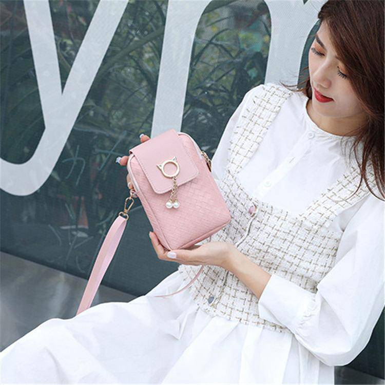 Geometric Suture Imitation Pearl Tassel Decorative Crossbody Bag | SandyKandy Limited Co