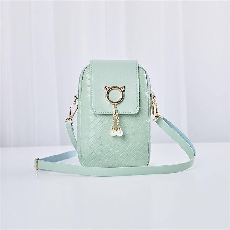 Geometric Suture Imitation Pearl Tassel Decorative Crossbody Bag | SandyKandy Limited Co