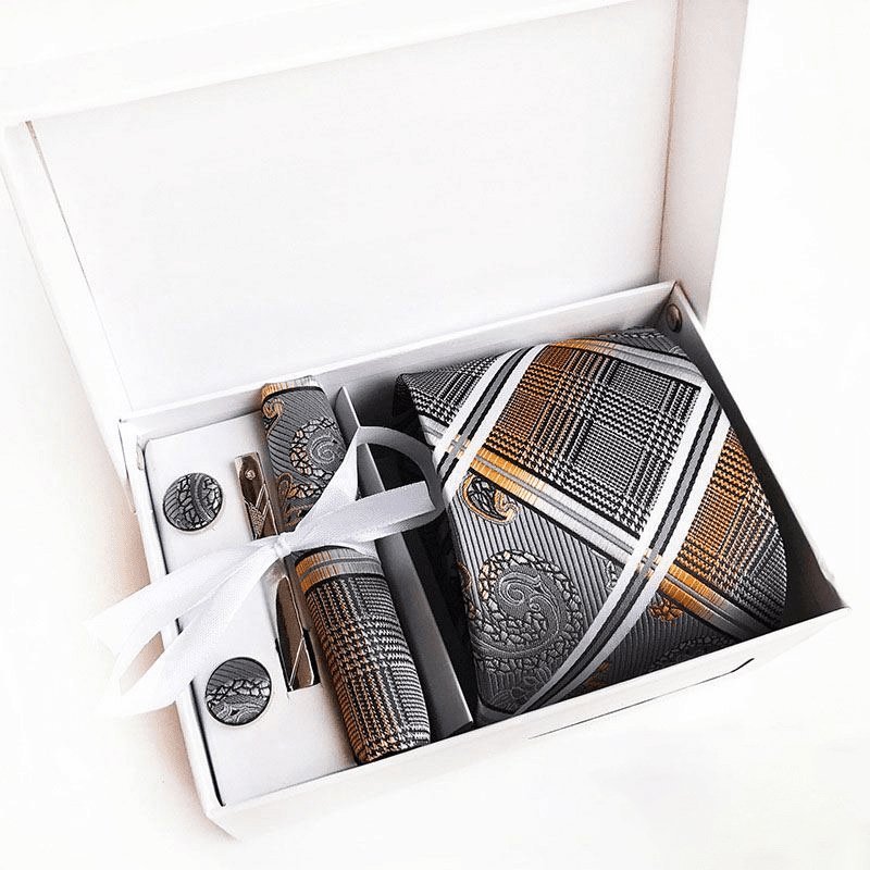 Men's 5 Piece Tie Accessory Gift Set Weave | SandyKandy Limited Co