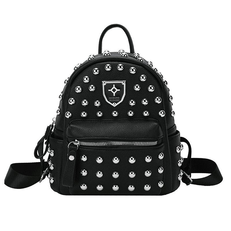 Rivet Design Solid Color Backpack Bag Purse | SandyKandy Limited Co
