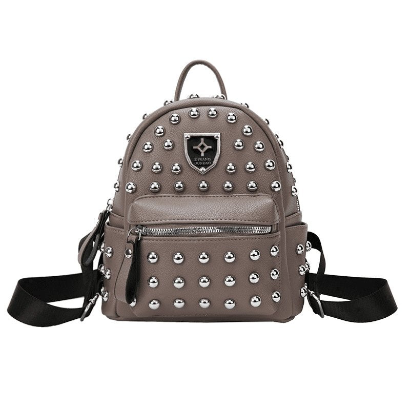 Rivet Design Solid Color Backpack Bag Purse | SandyKandy Limited Co