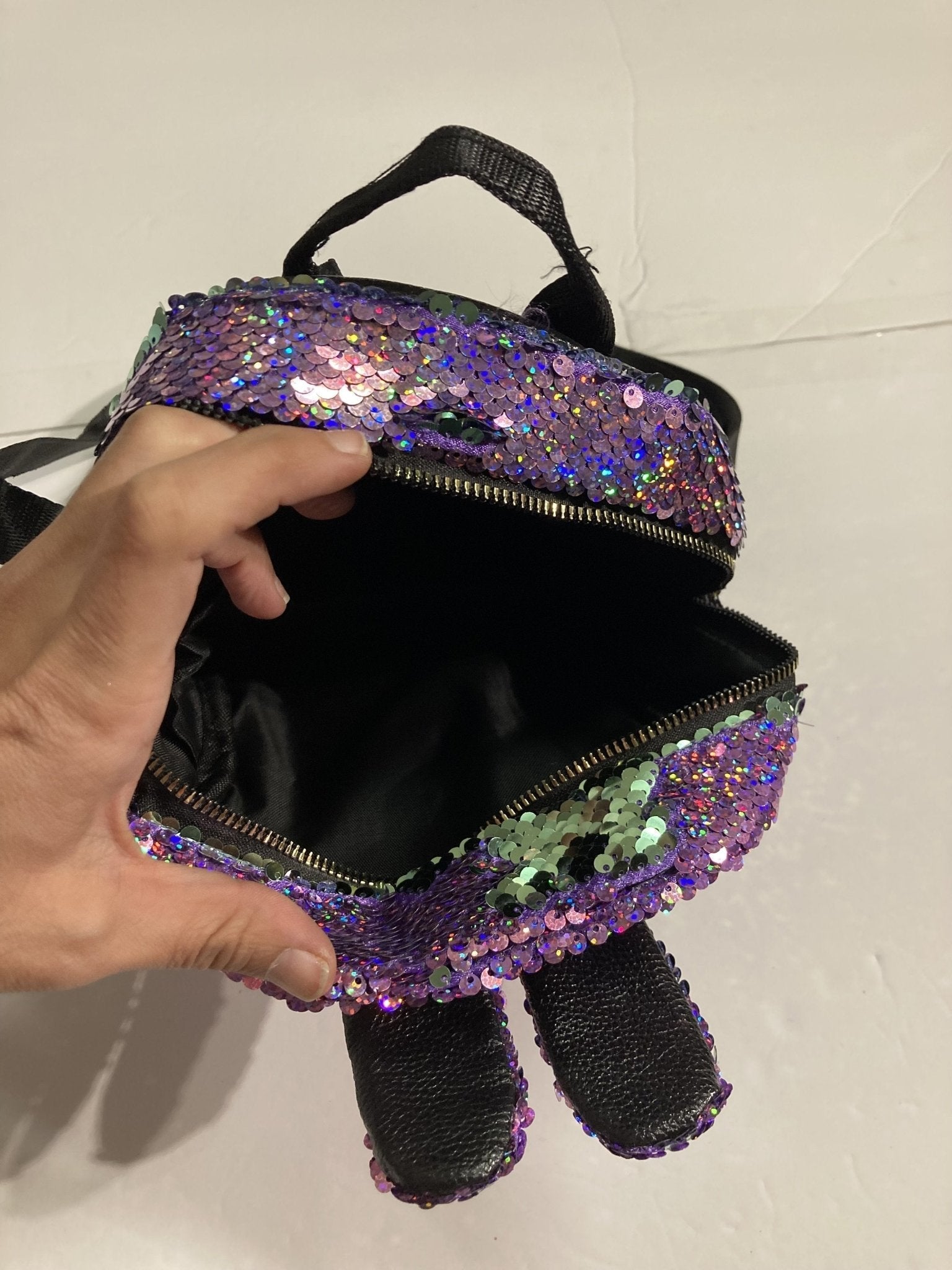 Sequin Decor Rabbit Ear Small Size Backpack | SandyKandy Limited Co
