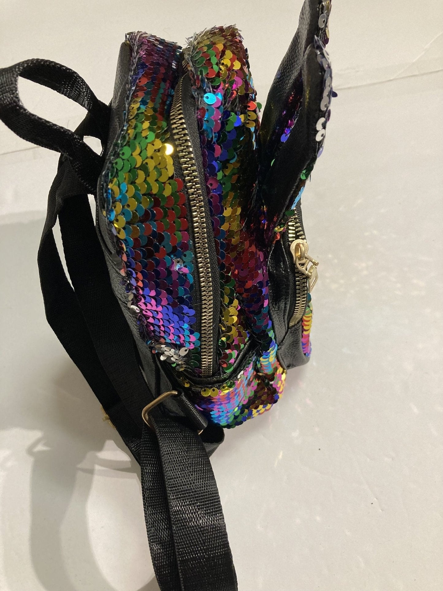 Sequin Decor Rabbit Ear Small Size Backpack | SandyKandy Limited Co