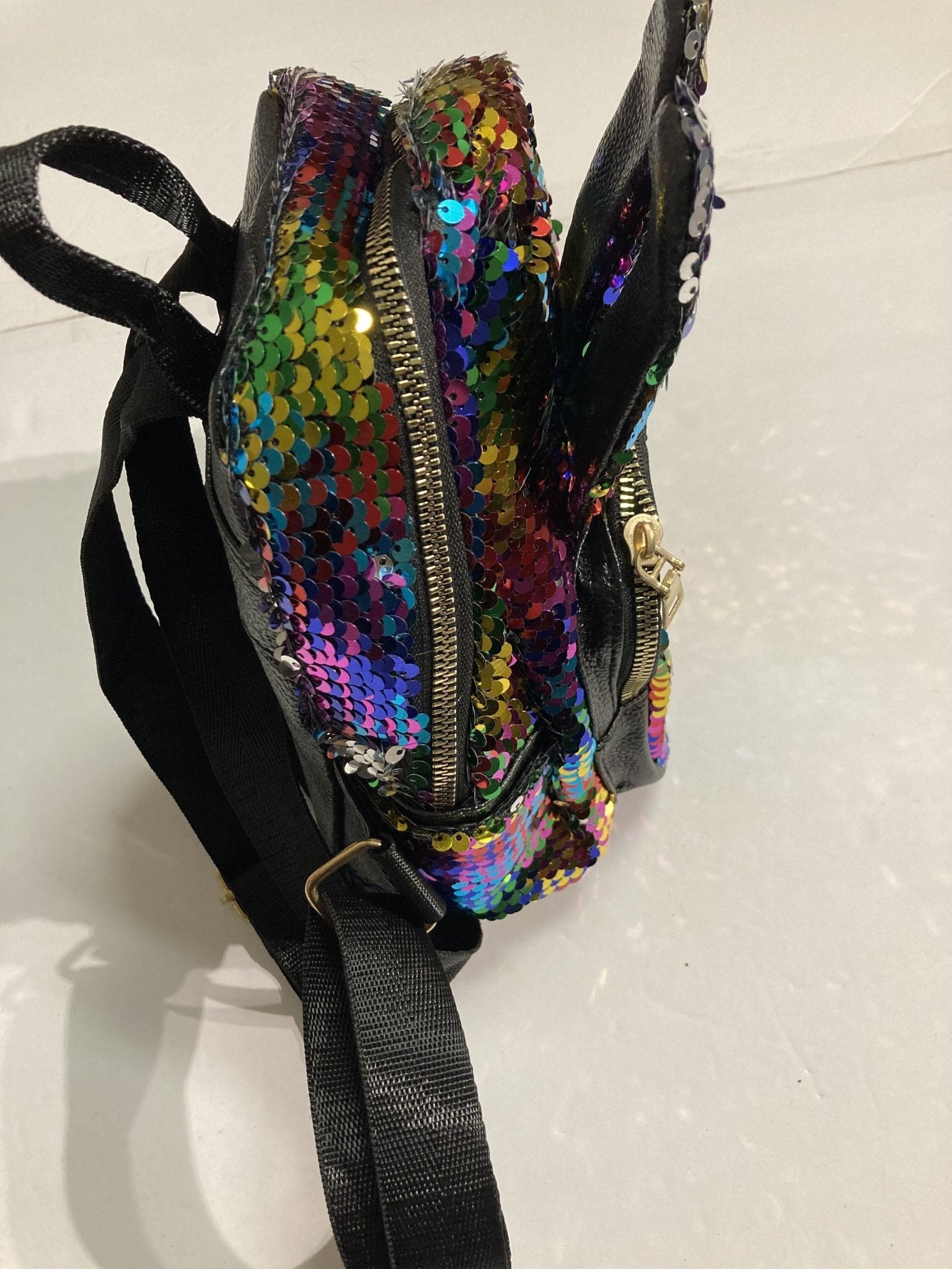 Sequin Decor Rabbit Ear Small Size Backpack | SandyKandy Limited Co