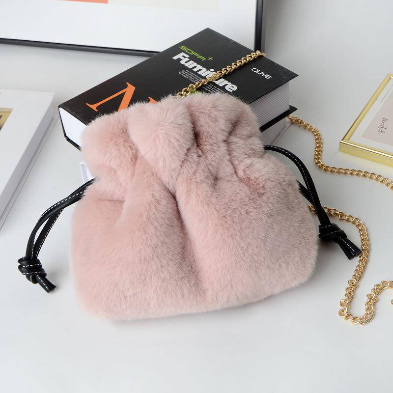 Soft & Furry Drawstring Bag | SandyKandy Limited Co