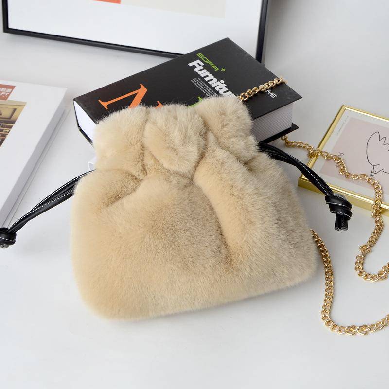 Soft & Furry Drawstring Bag | SandyKandy Limited Co