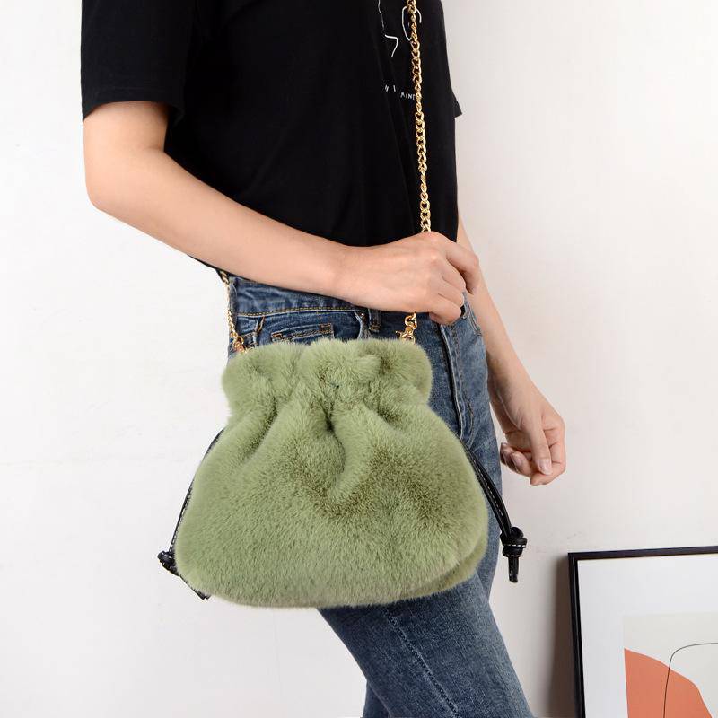 Soft & Furry Drawstring Bag | SandyKandy Limited Co